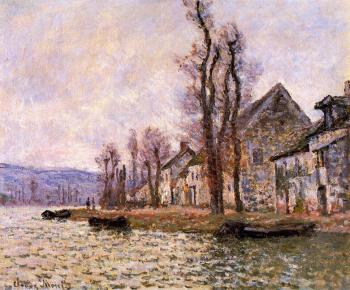 Claude Oscar Monet : The Bend of the Seine at Lavacourt, Winter